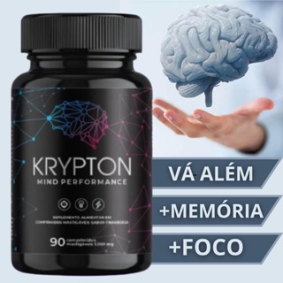 Nootrópico Krypton Estimulante Cerebral Foco Concentração Memória Agilidade Com Coezima Q10