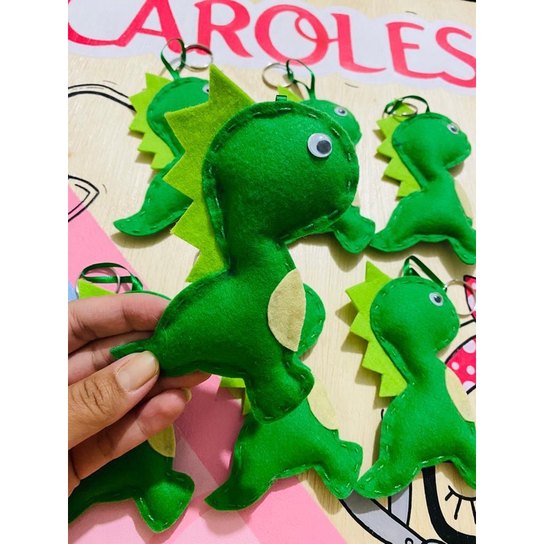Lembrancinha de Aniversário Dinossauros REX Personalizadas Chaveiros Dino