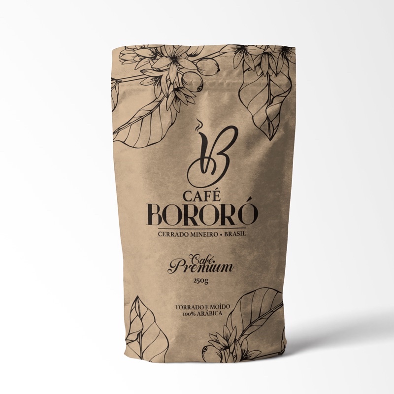 Café Torrado E Moído Gourmet Premium 100% Arábica 250g - Café Bororó