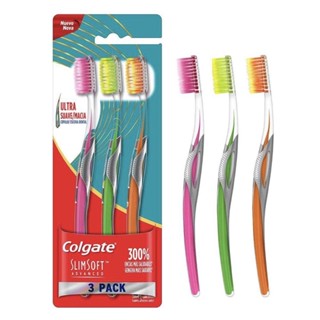 Escova Dental Colgate Slim Soft Advanced 3unid.