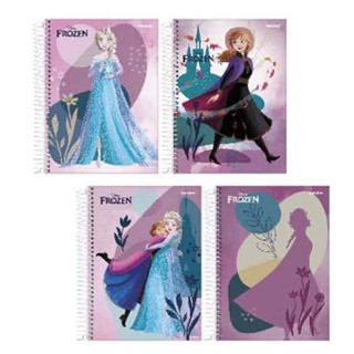 Caderno Frozen De 1 Materia Universitario 80 Folhas Capa Dura