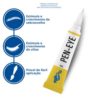 Pen-eye Sérum Nutritivo 10g - Pincel para Crescimento de Cílios e Sobrancelhas mais Grossa, Skin care, Maquiagem