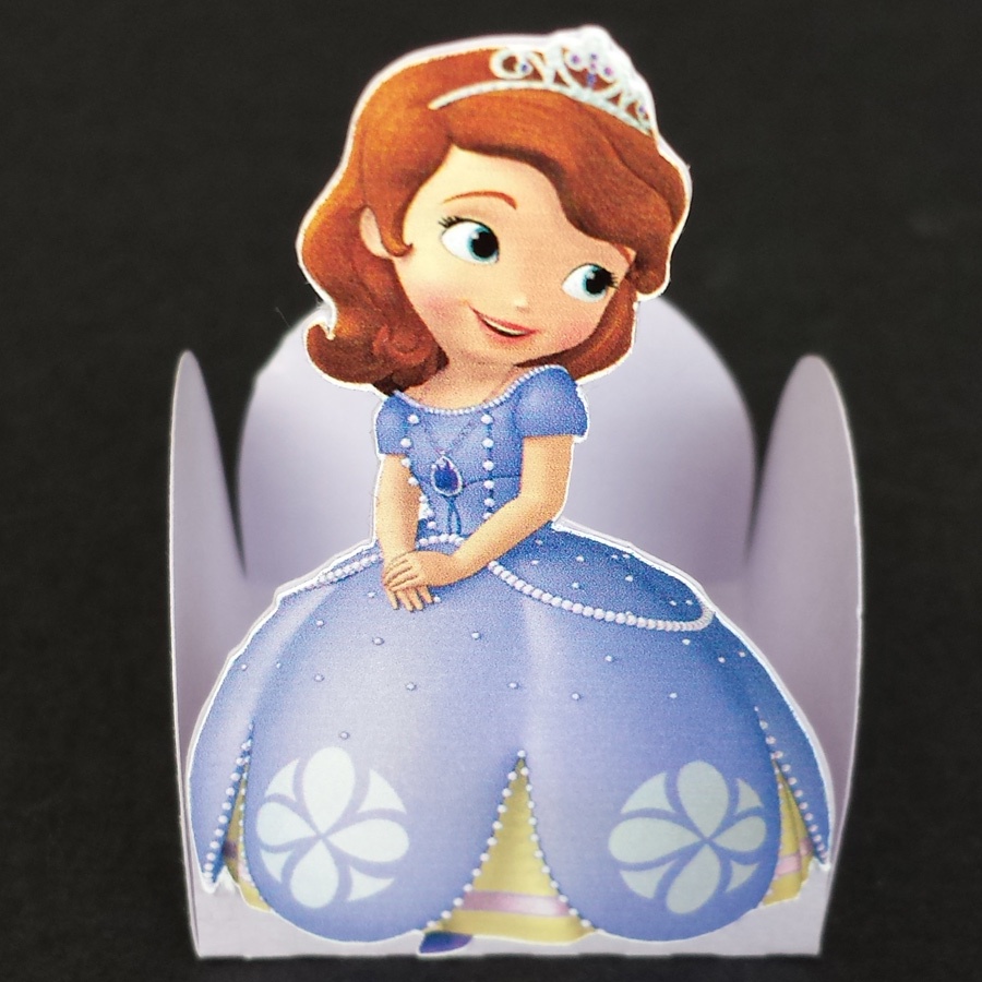 50 Forminhas 4 Pétalas Princesa Sofia Brigadeiros Festa Aniversário