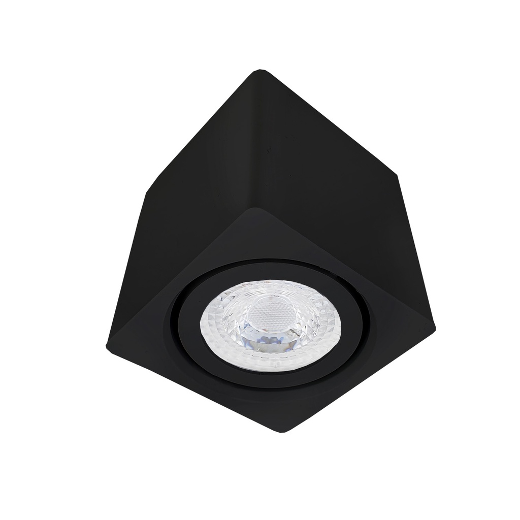 Spot Sobrepor Teto Beiral Para Lampada Dicroica Preto Direcionável + Lâmpada Inclusa em Oferta na Shopee