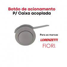 Botão De Acionamento P/ Caixa Acoplada Simples Branco Lorenzetti E Fiori