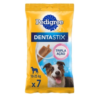 Petisco Pedigree Dentastix Cães Adultos Raças Médias 7 unidades 180g em Oferta na Shopee