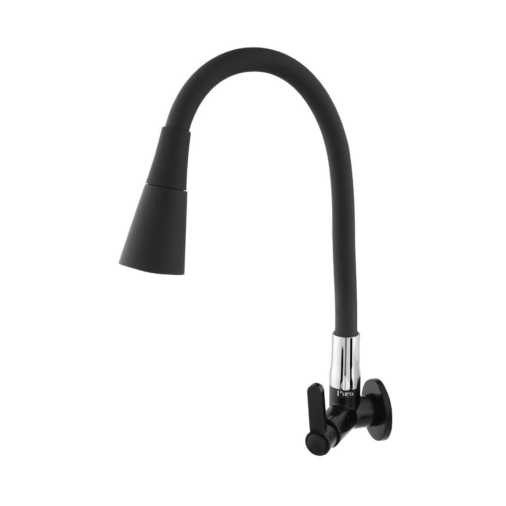 Torneira de Cozinha Preta Gourmet Flexível Pia Parede 1/4 de Volta Abs em Oferta na Shopee