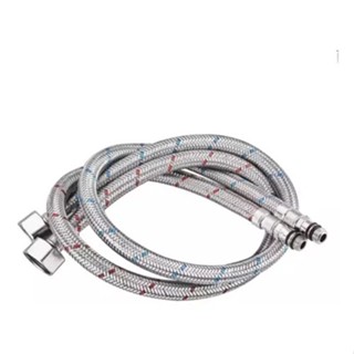 Par De Engate Mangueira Aço Inox  e Flexível