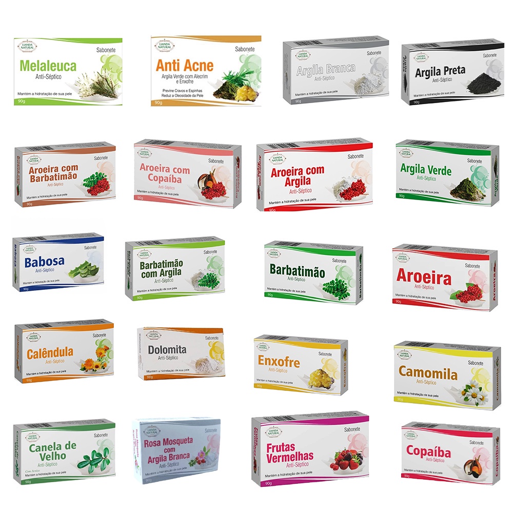 Sabonete Antisséptico Natural - Lianda 90g – Mantém a Hidratação da sua Pele em Oferta na Shopee