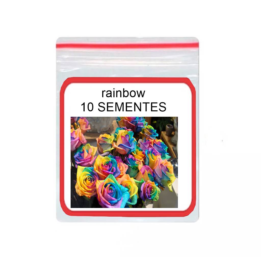 Rosa Arco Iris 10 Sementes Colorida | Shopee Brasil