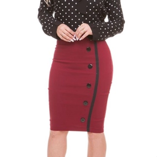 Saia Midi Lapis Social Secretaria Feminina Moda Evangelica em Oferta na Shopee