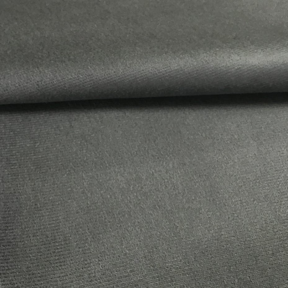 Tecido Suede Veludo Cinza Grafite Liso 1,40m largura - Para Sofá Cadeira Capa Almofada - 1m