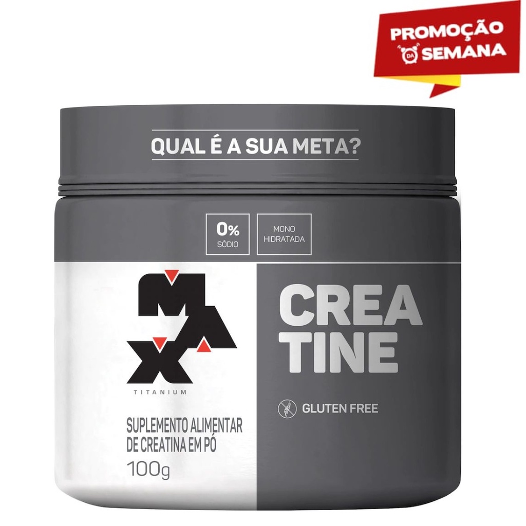 Creatina Monohidratada Max Titanium 100g Shopee Brasil