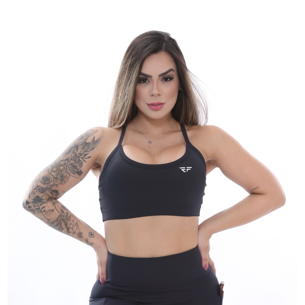 Top Fitness Com Bojo Corrida  Academia Treino em Oferta na Shopee