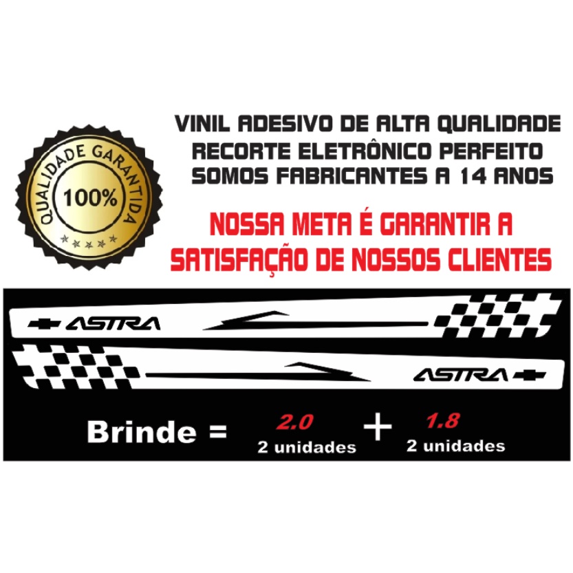 Adesivo Lateral Para Astra 1.8 2.0 Faixa Decorativo Colante Tuning