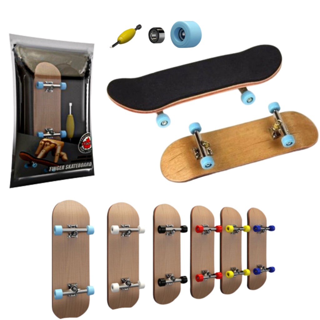 Skate De Dedo Yes Fingerboard De Madeira Brinquedo Profissional Stents