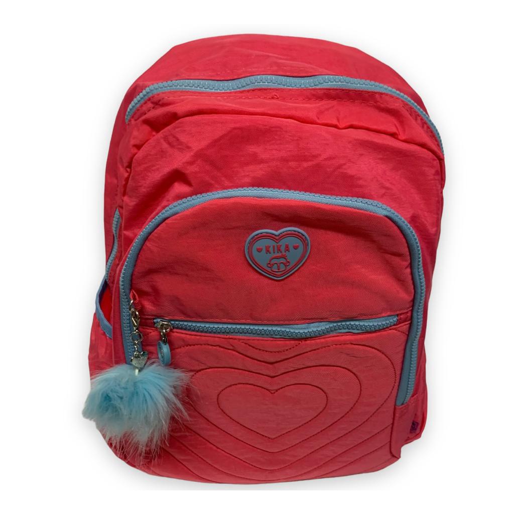 Mochila De Costas Juvenil Escolar Rosa Com Azul Kika Shopee Brasil