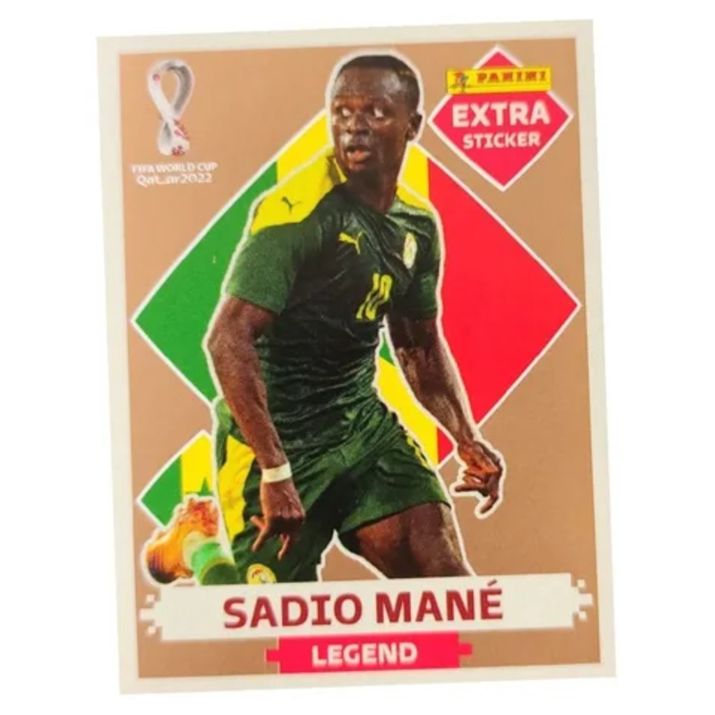 FIGURINHA ORIGINAL SADIO MANÉ  DE BRONZE DA COPA DO MUNDO 2022 LEGEND