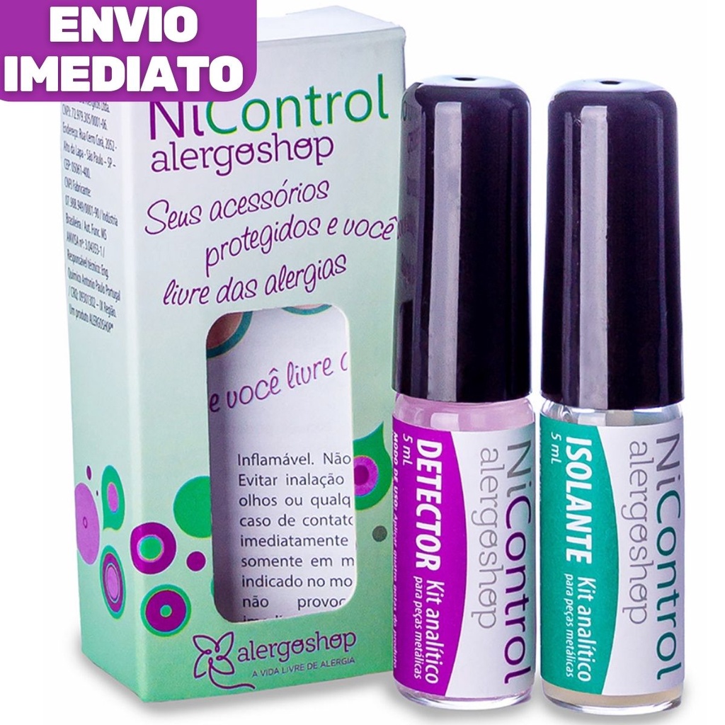 Kit Antialérgico Analítico Nicontrol Detecta e Isola Metais - Alergoshop