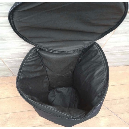 Capa Bag pra 2 conga compacta 11,12x6" nylon impermeável com divisoria acolchoada