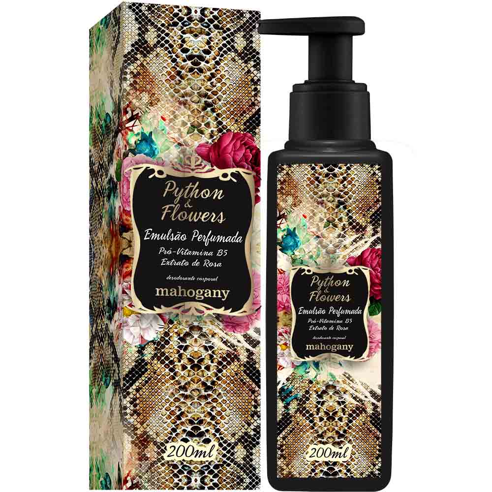 Hidratante Corporal Python & Flowers 200ml Mahogany | Shopee Brasil