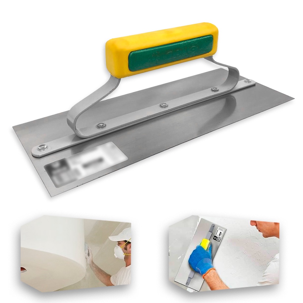 Desempenadeira de Aço Lisa Inox Galo 306/00 – Ideal para Massa Corrida Gesso Original Para Pintores em Oferta na Shopee