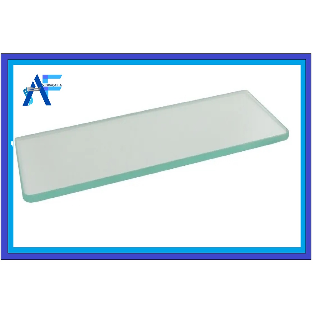 Vidro  REPOSIÇÃO para porta shampoo reto 50x10 - 6mm em Oferta na Shopee