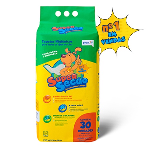 Tapete Higiênico Super Secão - 30 unidades em Oferta na Shopee