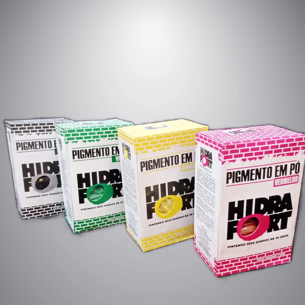 Pigmento em pó corante xadrez em 250g todas as cores - Hidrafort