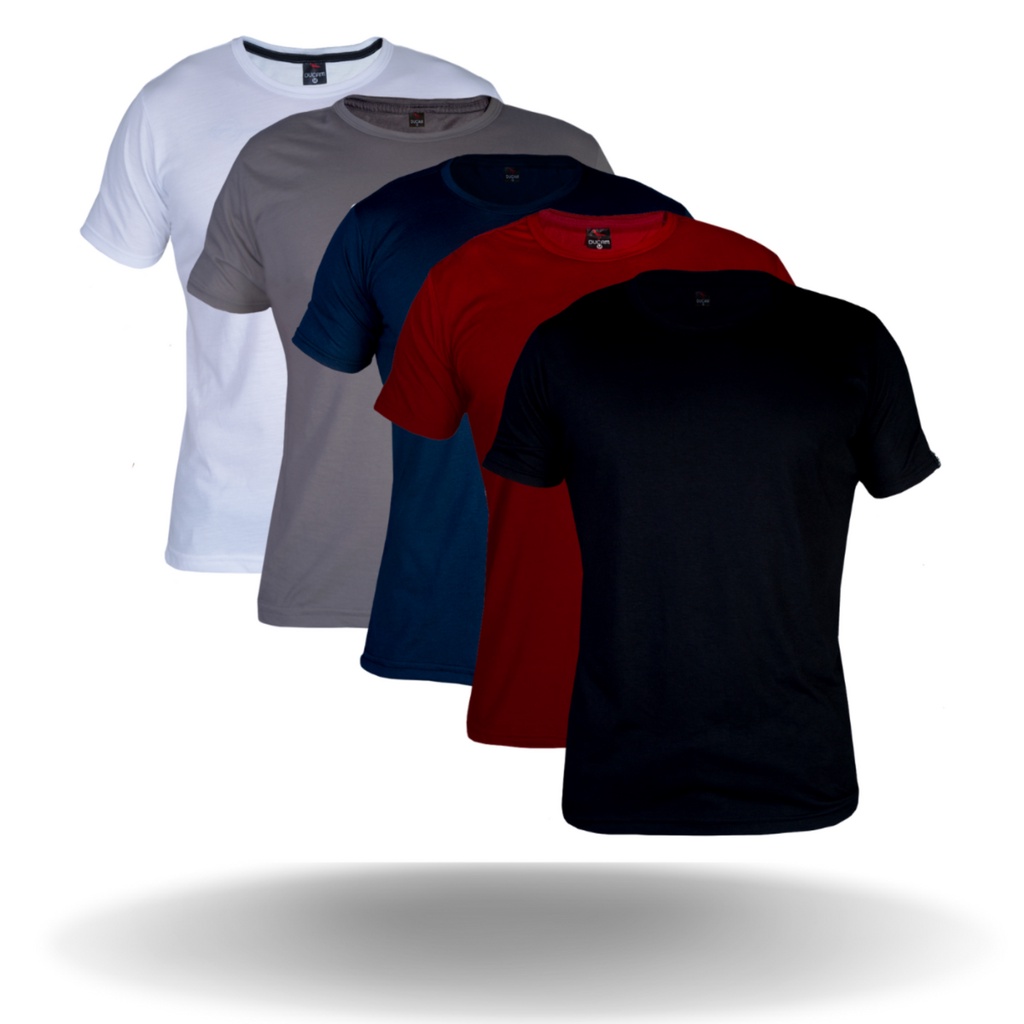 Kit 5 Camisetas Masculinas Basica Gola Redonda Algodão Masculina Lisas ...