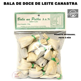 Bala na palha De Doce De Leite Artesanal De Minas 250 Gramas Premium