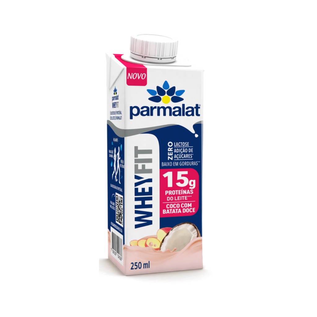 Wheyfit Parmalat Coco Batata Doce 250ml 15g De Prot - 1 Unidade