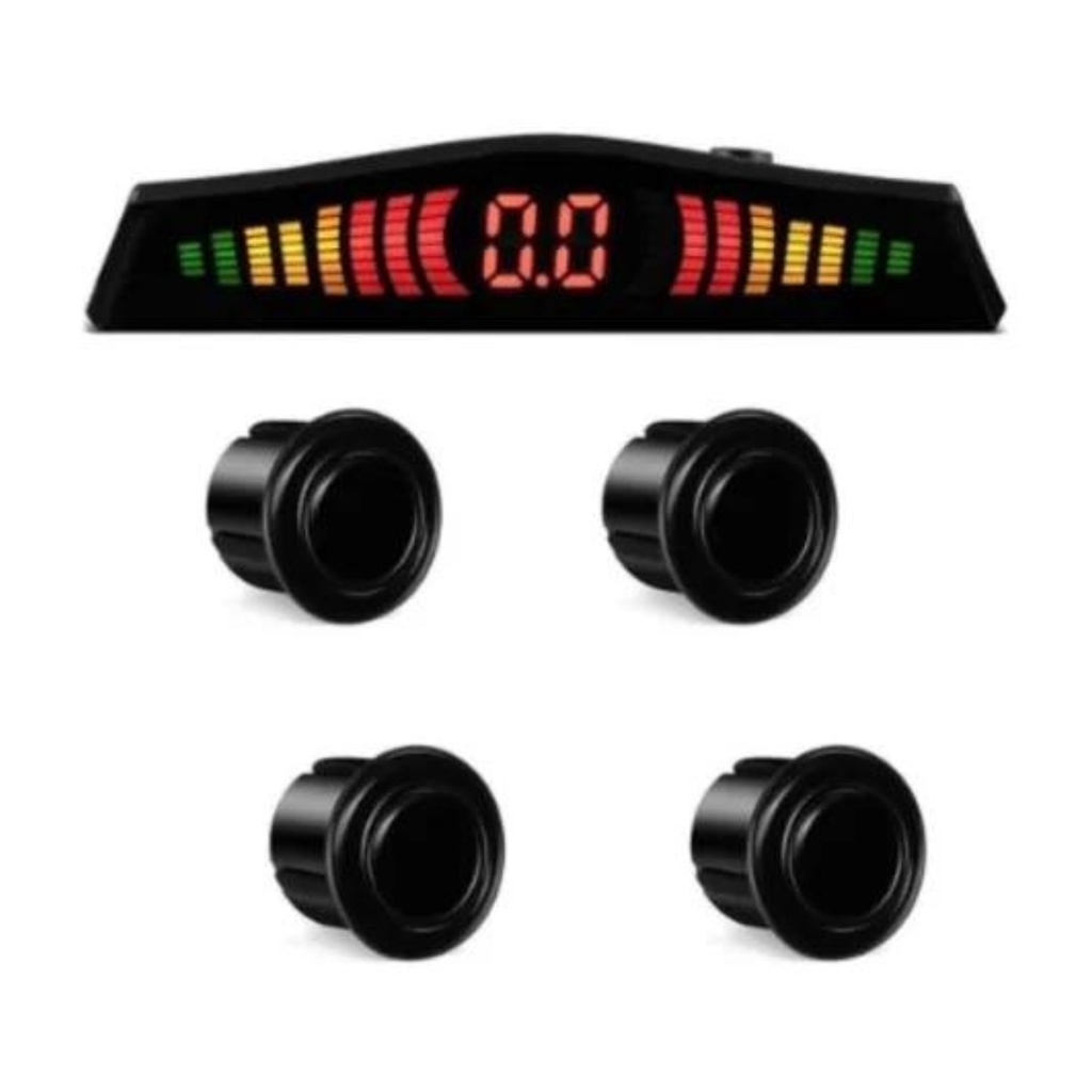 Sensor De Estacionamento Kx3 4 Pontos Display Preto em Oferta na Shopee