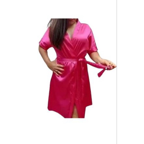 KIT COM 6 ROBES LISO EM CETIM CHARMOUSSE