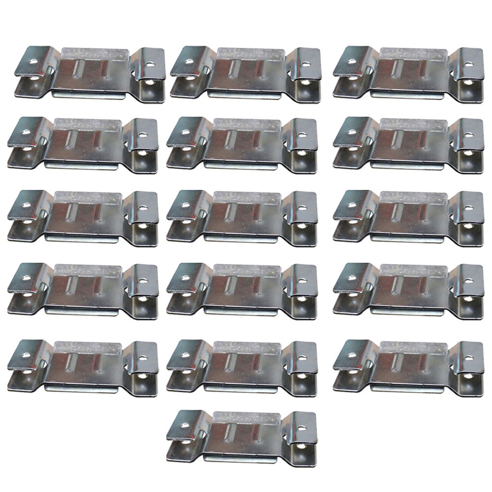 16 Pares de Conector de Encaixe para Móveis Sofá Cabeceira Painel Zincado