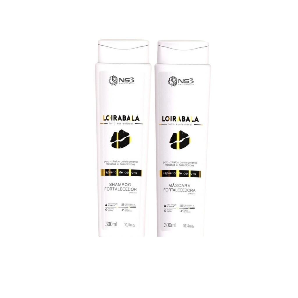 Shampoo + Mascara Loira Bala Ns3 Brasil