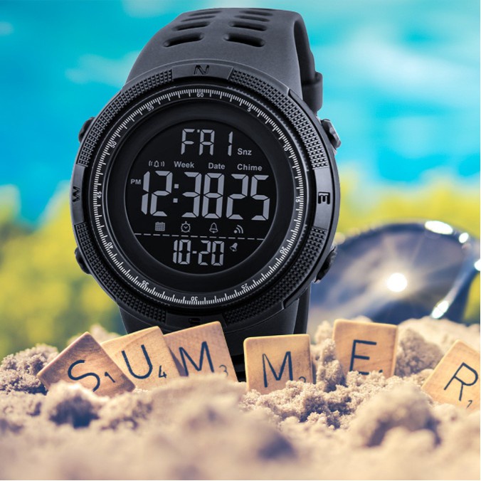 SKMEI Relogio 1251 esportes impermeável masculino lazer digital LED digital multifuncional relógio eletrônicoSKMEI Relogio 1251 esportes impermeável masculino lazer digital LED digital multifuncional relógio eletrônico