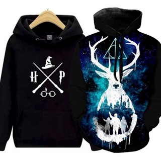MOLETOM HARRY POTTER BLUSA DE FRIO ALGODAO ESTAMPADO HOGWARTS BRUXO FILME PRETO