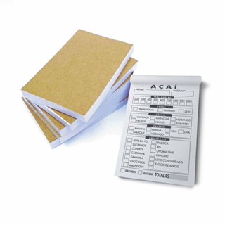 6 Blocos de Comanda c/ 100 Folhas para Açaí / Açai em Oferta na Shopee