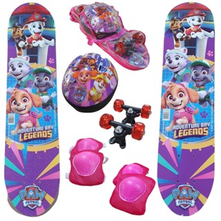 Skate Infantil menina + Acessórios Segurança Frozen ou Patrulha!!