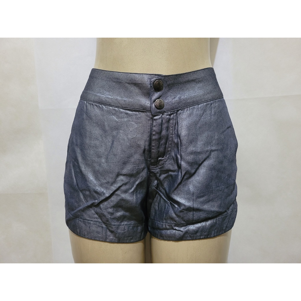 Shorts azul com brilho MORENA ROSA tam 38 liocel usado bom estado