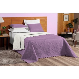 Kit Cobre Leito QUEEN 2,60 x 2,40 Várias Cores Matelassê Ultrassônico S/ Costura Marie Dupla Face PROMOÇÃO