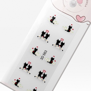 Adesivo 3D de Unha- Gatinhos-3D 563 em Oferta na Shopee