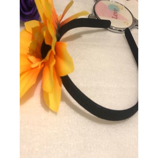 Tiara com Flor Girassol