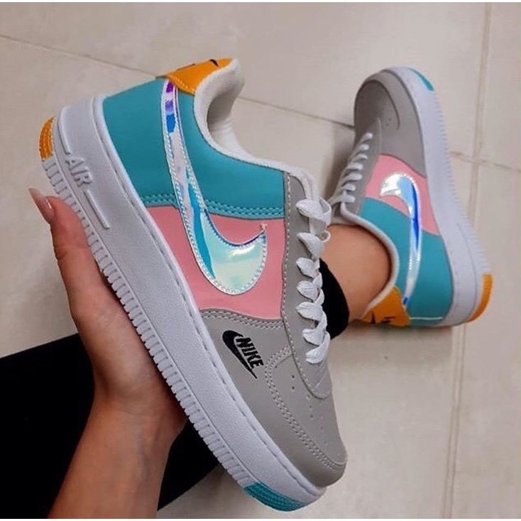 Nike air force outlet 1 feminino colorido