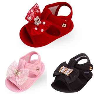 Sandália de Bebê Menina Kit 3 pares Sandálias de Tecido Recém Nascida em Oferta na Shopee