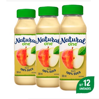 Pack Com 12 Sucos De Maçã Ambiente 300ml Natural One