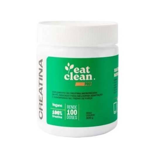 Creatina 300g - Suplemento, Sem Glúten, Vegano - Eat Clean