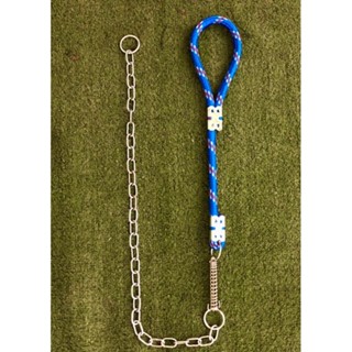 Guia enforcador corrente com mola resistente cachorro medio e grande porte para passeio em Oferta na Shopee