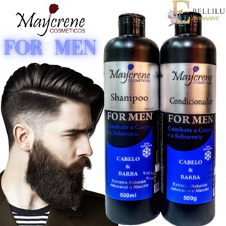 Kit For Men Cabelo E Barba Homens ( Shampoo + Condicionador Maycrene)
